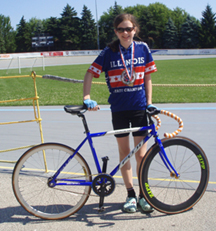 VCB rider Emma Ives wins IL state track title 